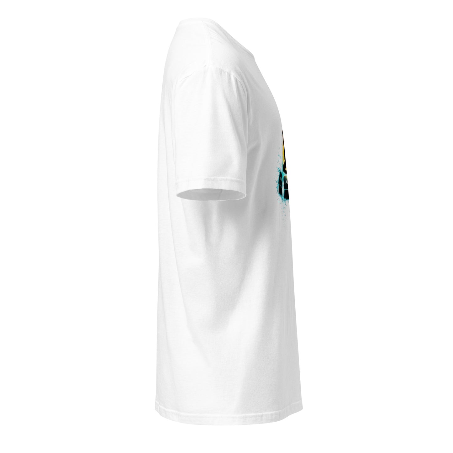 Ctrl + Alt + Dance – Tech Rave Streetwear - Short-Sleeve Unisex T-Shirt - Graphic Tee - White - Right side