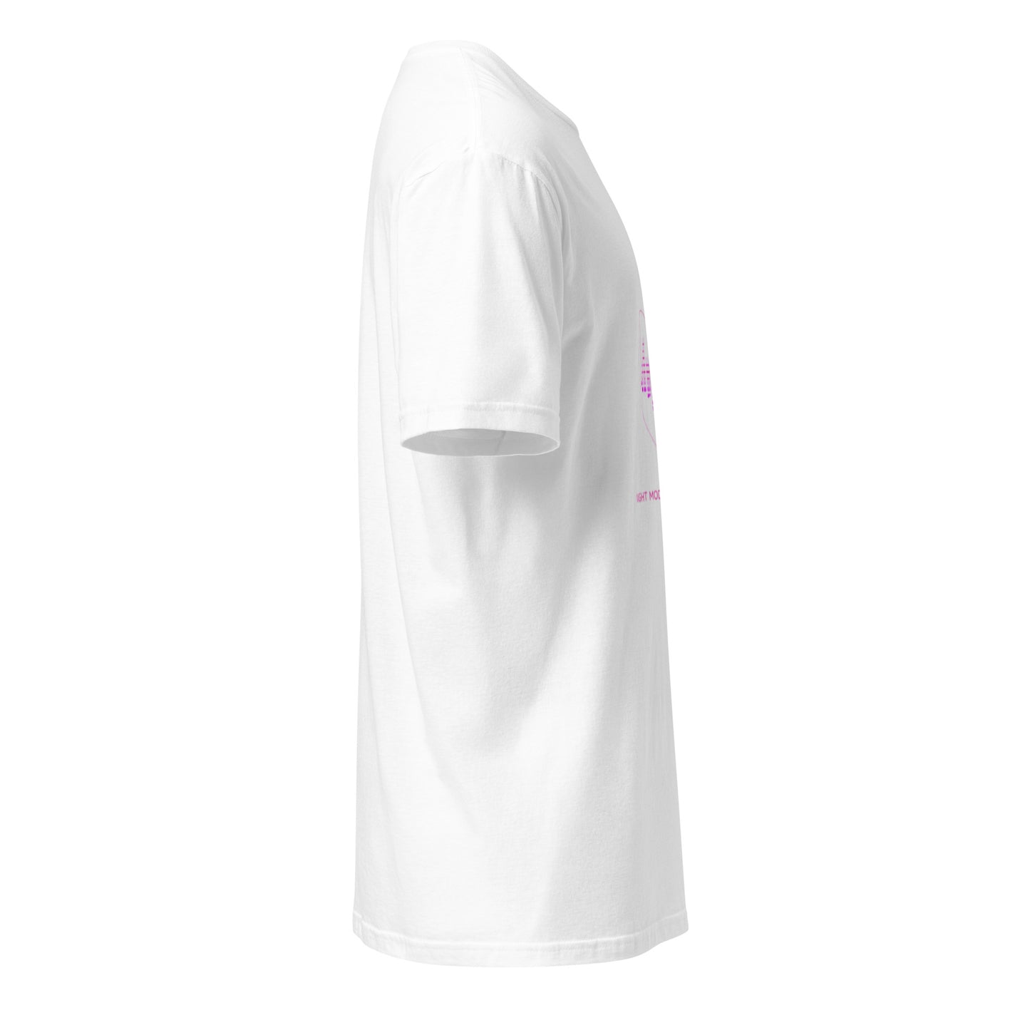 Night Mode Activated – Minimal Club Streetwear - Short-Sleeve Unisex T-Shirt - Graphic Tee - White - Right side