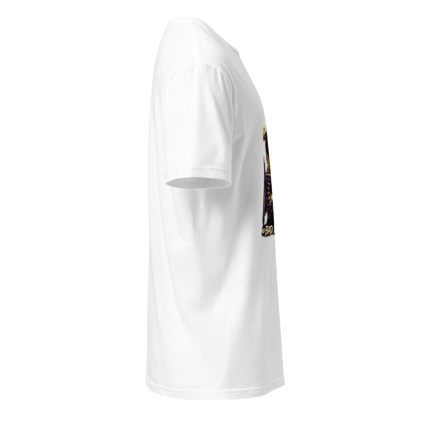 Made Of Bass And Bad Decisions – Cyber Rave - Short-Sleeve Unisex T-Shirt - Graphic Tee - White - Right side