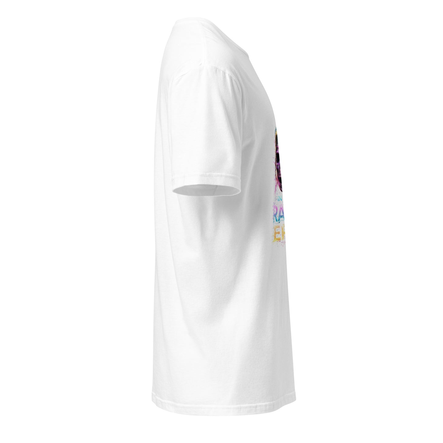 In My Rave Era – Neon Skull Festival - Short-Sleeve Unisex T-Shirt - Graphic Tee - White - Right side