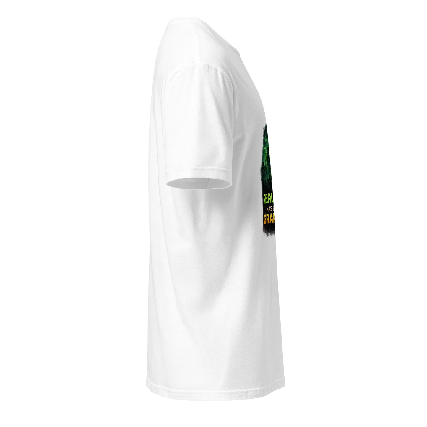 Real Life Has Better Graphics – Gamer Perspective - Short-Sleeve Unisex T-Shirt - Graphic Tee - White - Right side