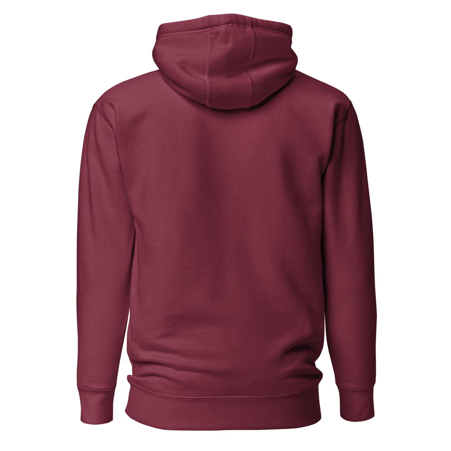 Up Front - Bold Humour - Unisex Hoodie - Maroon - Back