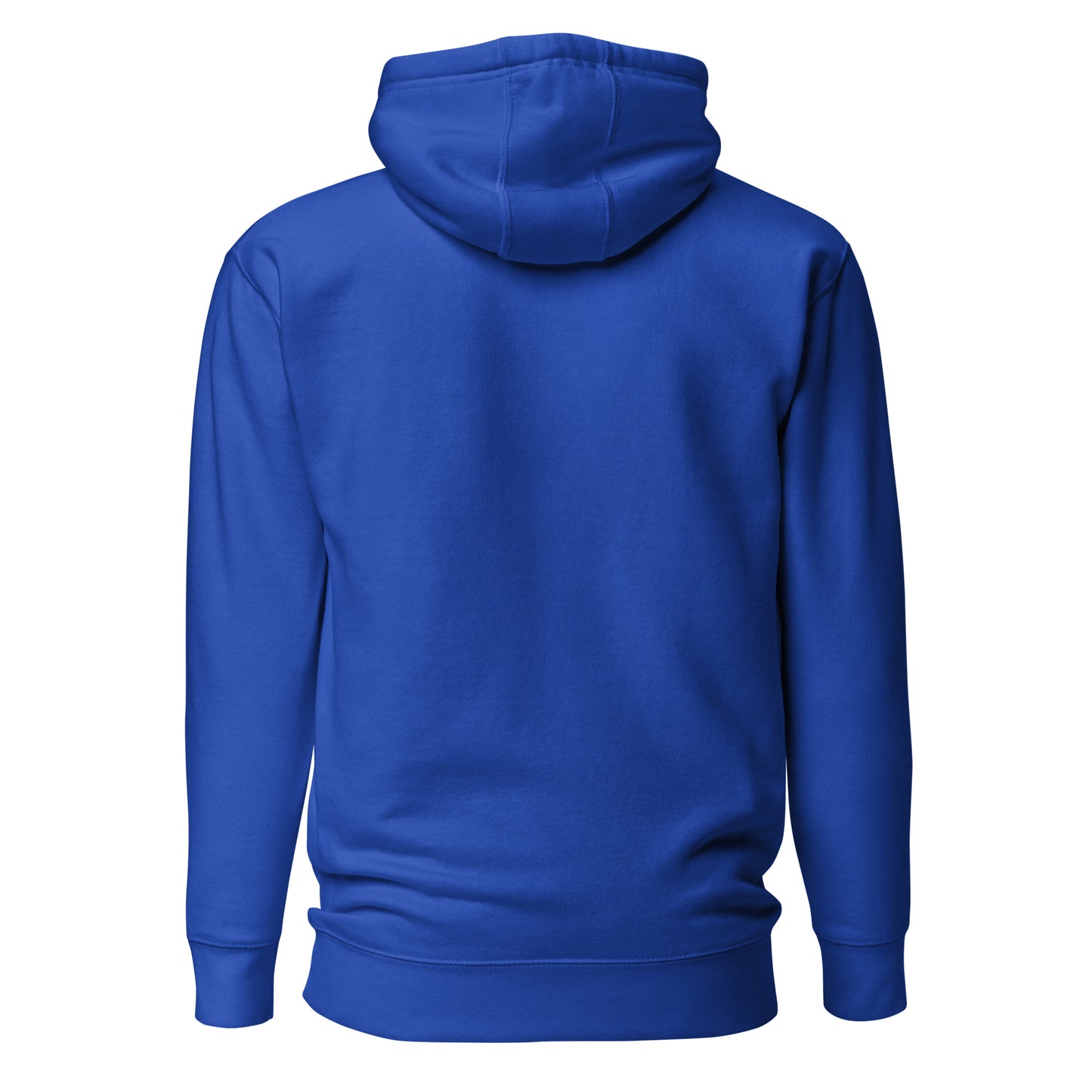 Up Front - Bold Humour - Unisex Hoodie - Royal Blue - Back