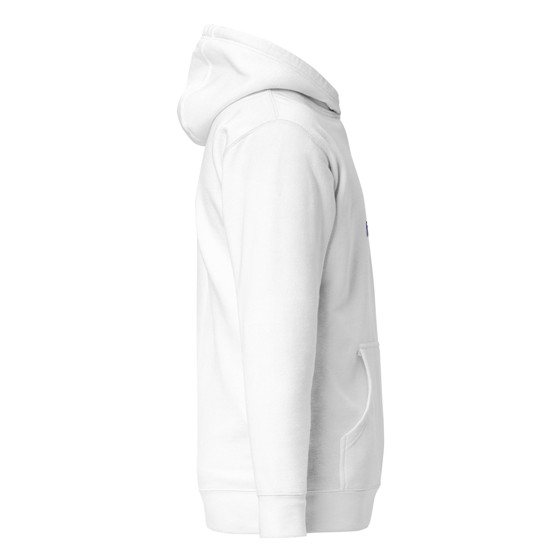 Up Front - Bold Humour - Unisex Hoodie - White - Right side